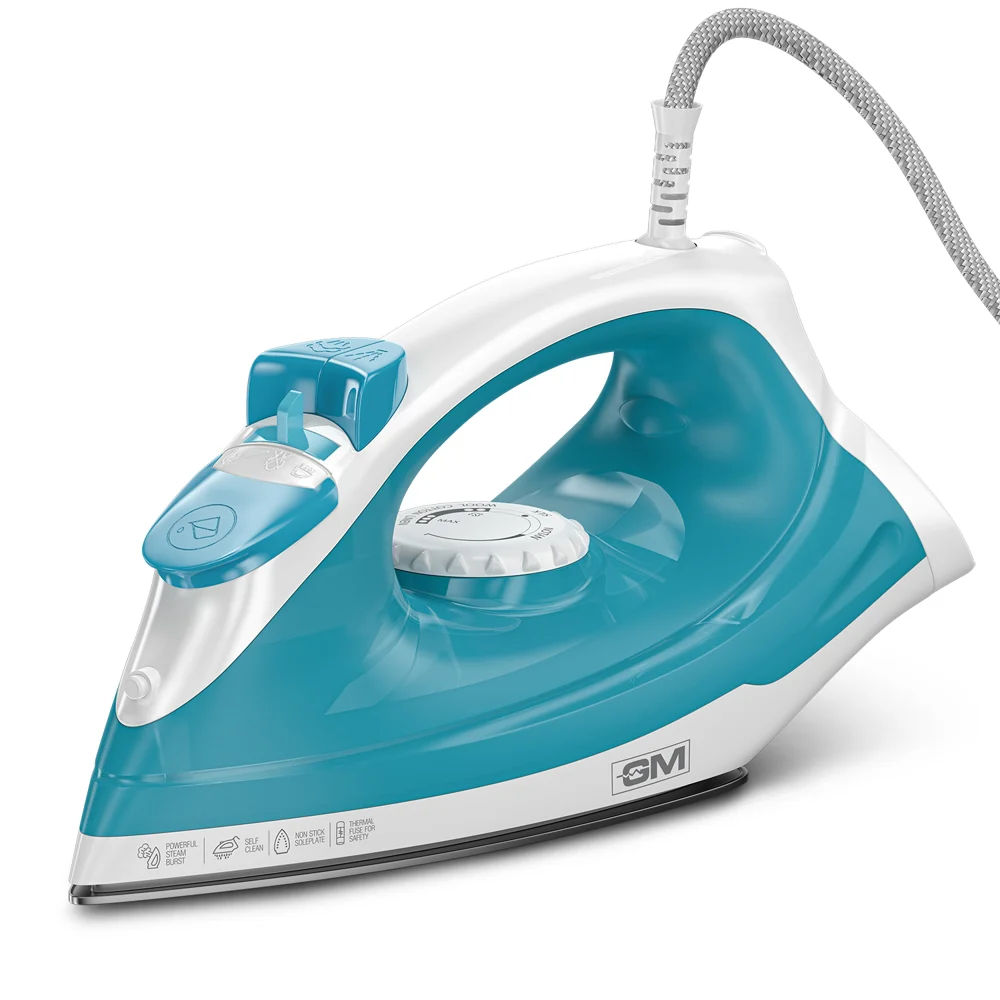 GM Gswift Steam Iron (Blue) 1250 W
