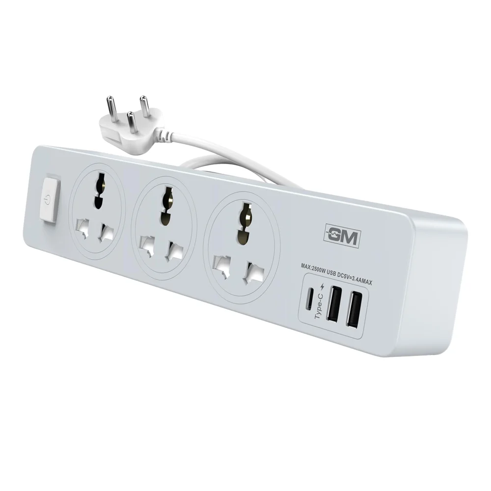 GM Cuba Power Strip USB Type C&A - Assorted