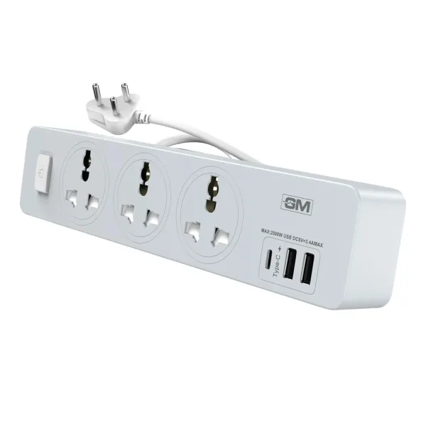 GM Cuba Power Strip USB Type C&A - Assorted