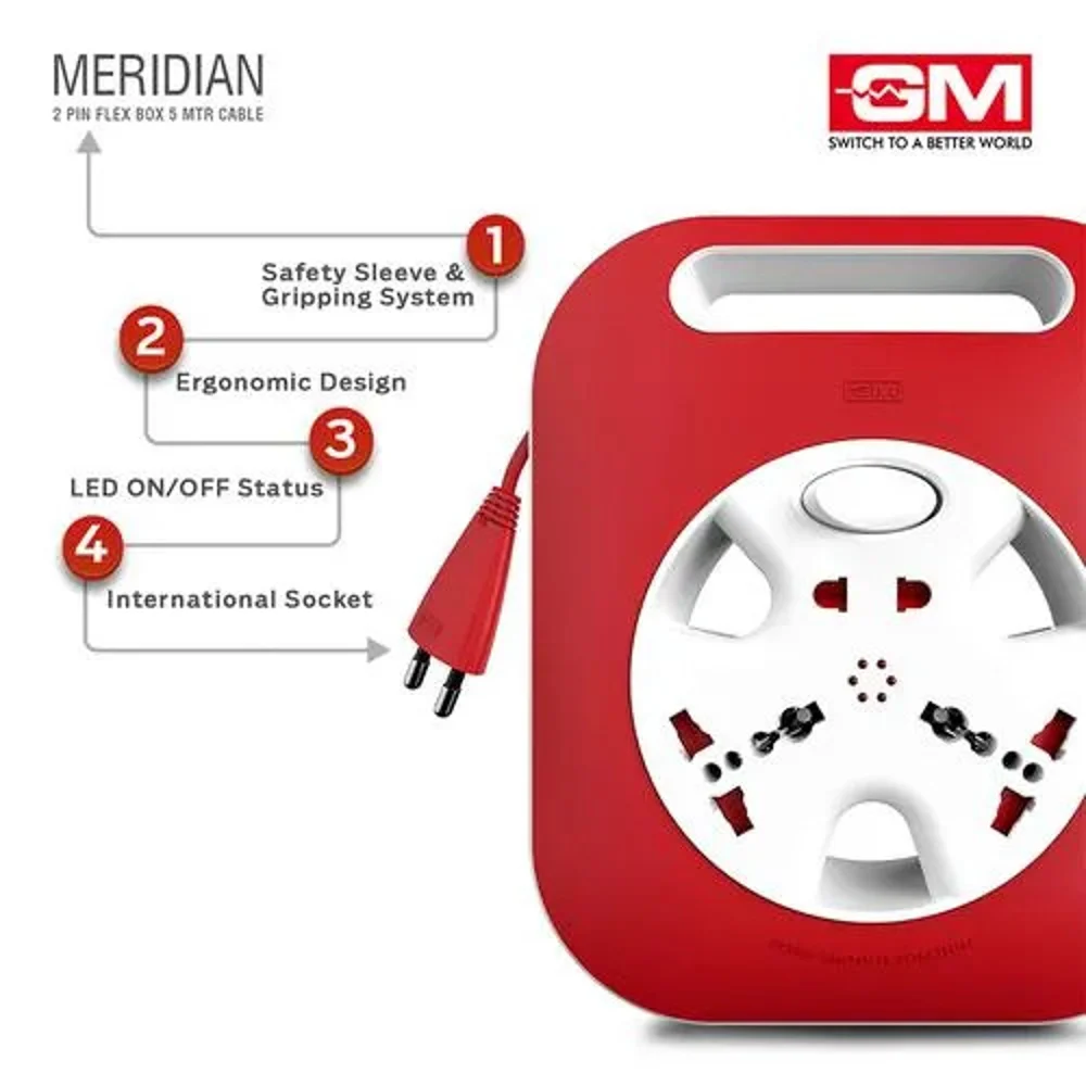 GM Meridian 2 Pin 5 Meter Flex Box - Red