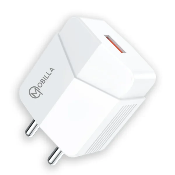 Mobilla Mcharge (214C) Travel Charger with Type-C Cable - White