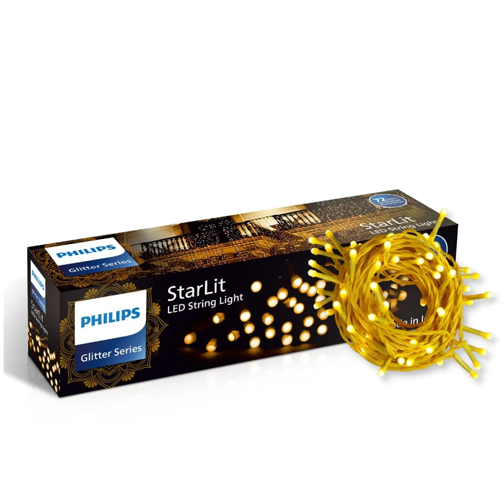 Philips 6W 72 LED StarLit String Light (Crystal White) - 12 Meter