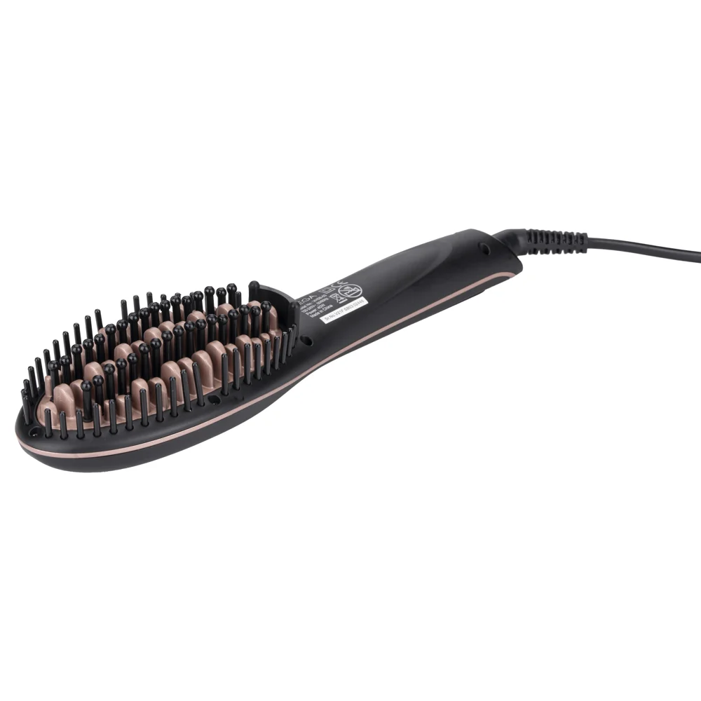 VEGA X-Star Hair Straightening Brush (VHSB-03) Black & Rose Gold - 40 W