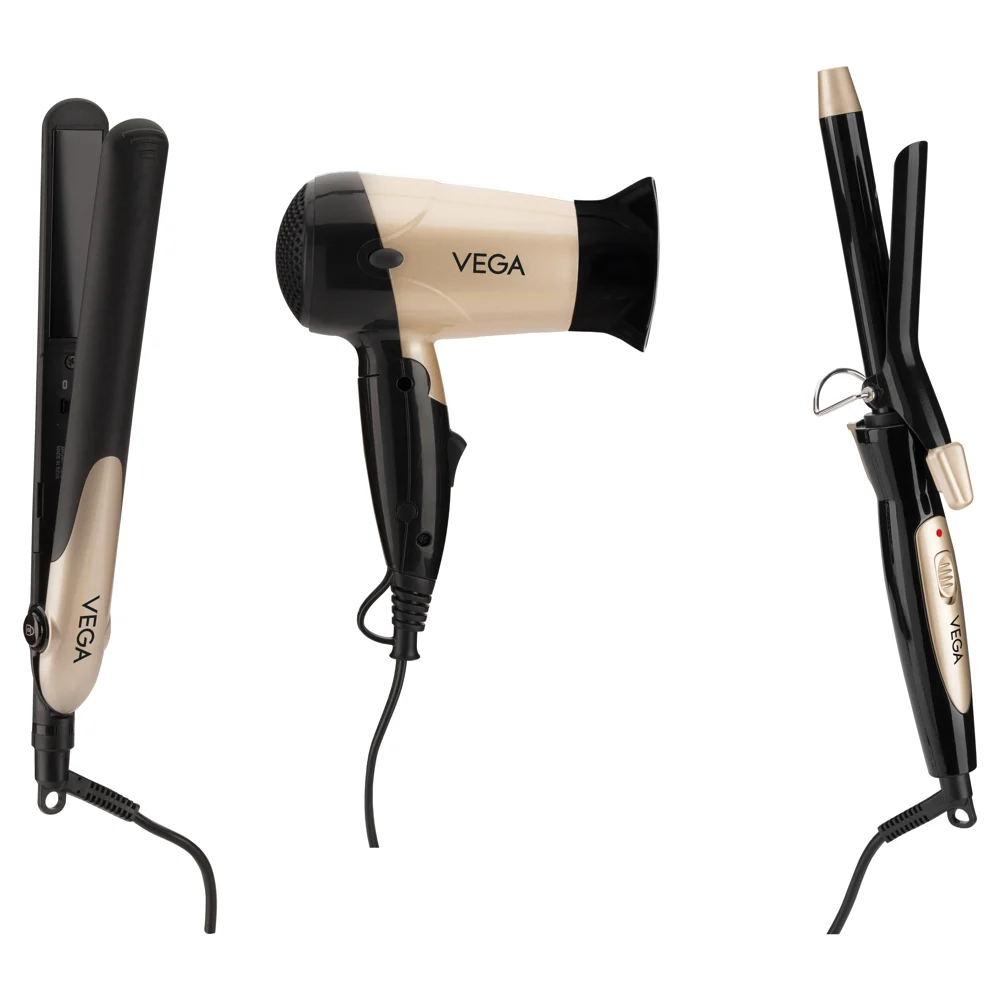 Vega Miss versatile styling set (VHSS-03) - Black & Gold