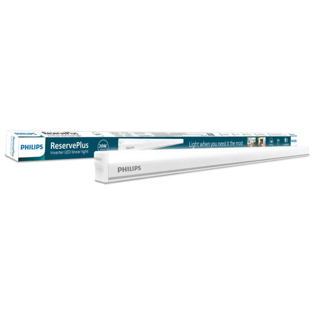 Philips Reverse Plus LED Tublight (Batten) Crystal White - 20 W