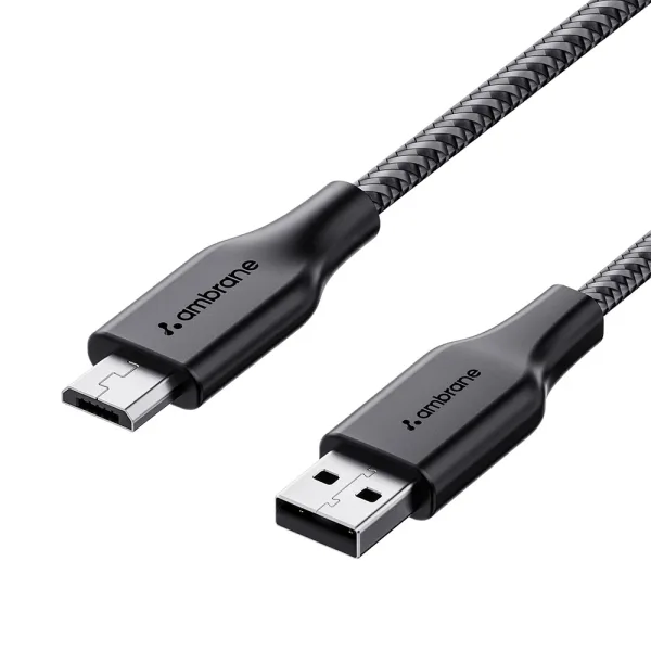 Ambrane USB To Micro Cable - 1.5M (Black) RCM 15