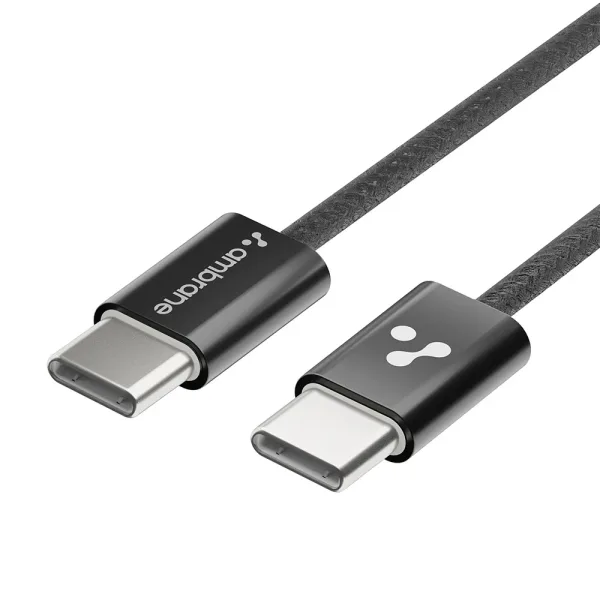 Ambrane 60W Type-C To C Cable - 1.2M (Black) ABCC 60