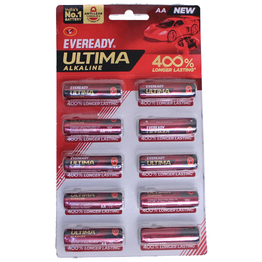 Eveready Ultima Alkaline AA Battery - 10 Pieces