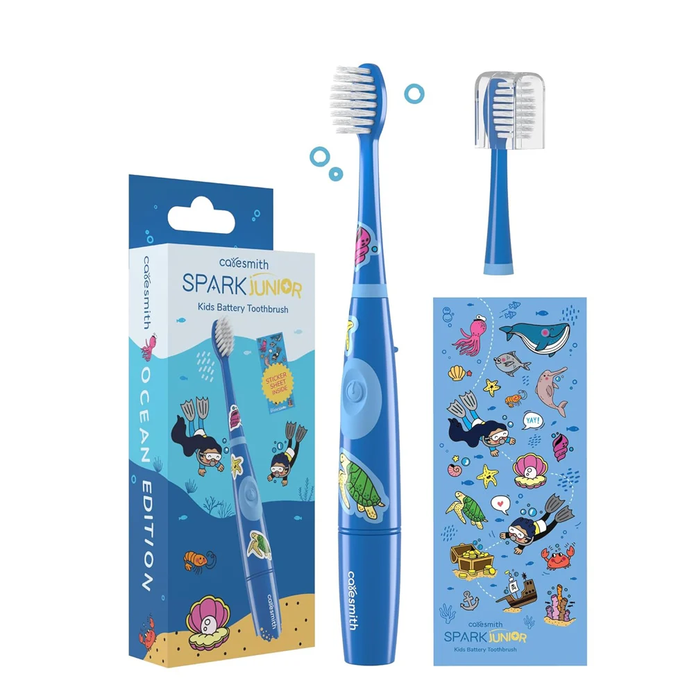 Caresmith Spark Junior Kids Battery Toothbrush (Blue)