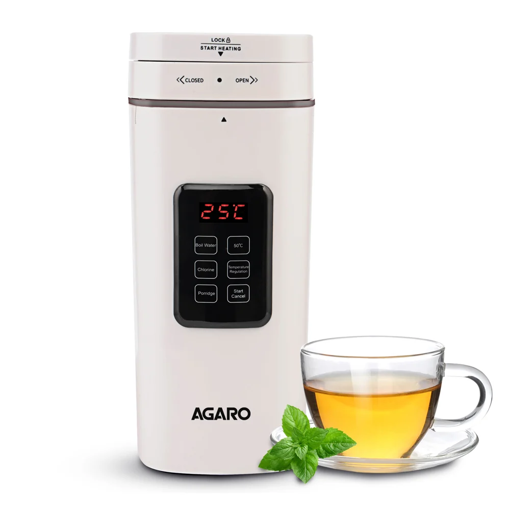 Agaro Delight Portable Electric Kettle - 500 ml (White)