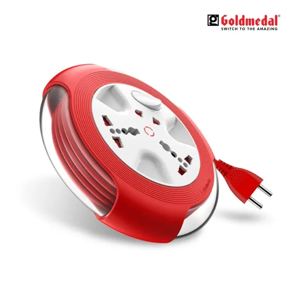 Goldmedal Krysta 2 Pin 5 Meter Extension Cord Flex Box - White