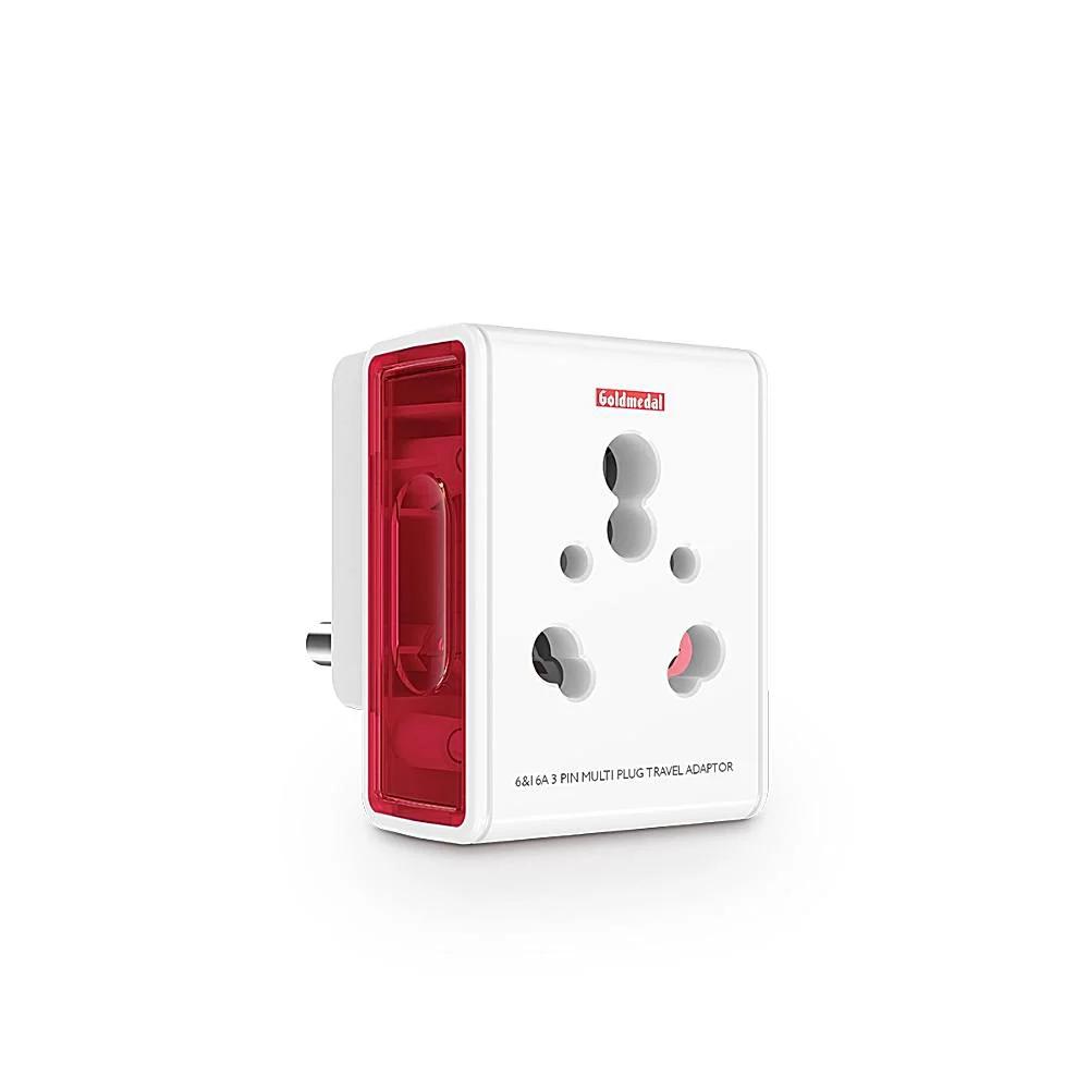 Goldmedal i-Link 16A 3 Pin Multiplug Travel Adaptor - White