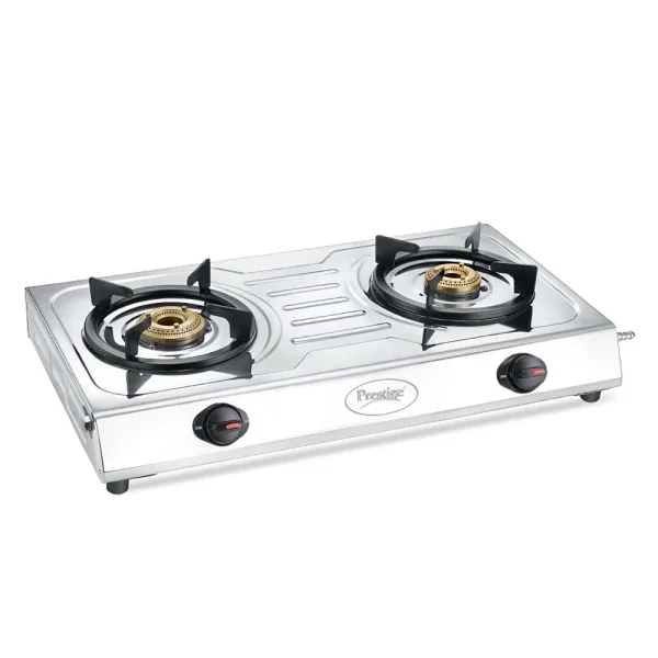 Prestige Prime Stainless Steel L.P. Gas Stove - 2 Burners