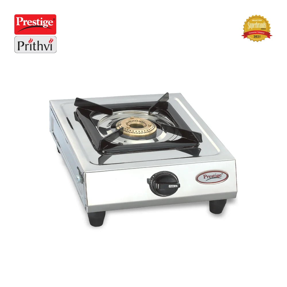 Prestige Prithvi Stainless Steel L.P. Gas Stove - 1 Burner