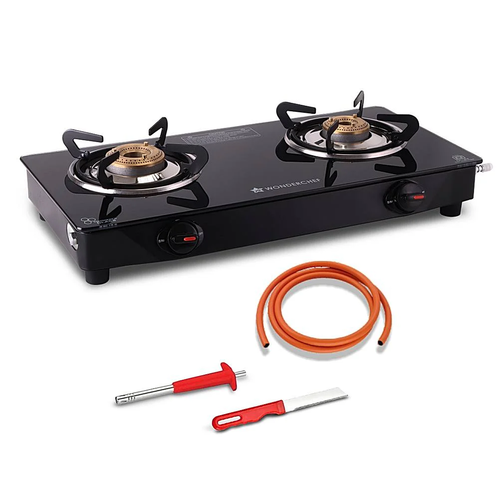 Wonderchef Zest Neo Glass Cooktop (Gas Stove) - 2 Burners