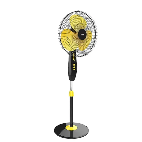 Gm Livo Plus Mt Pedestal Fan 400 Mm - Yellow & Black