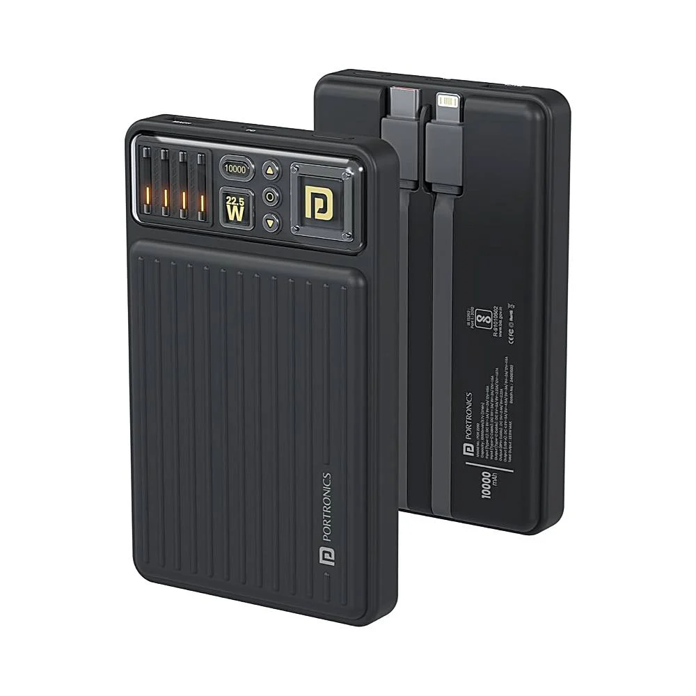 Portronics Luxcell Bind Mini Power Bank 22.5W 10000mAH