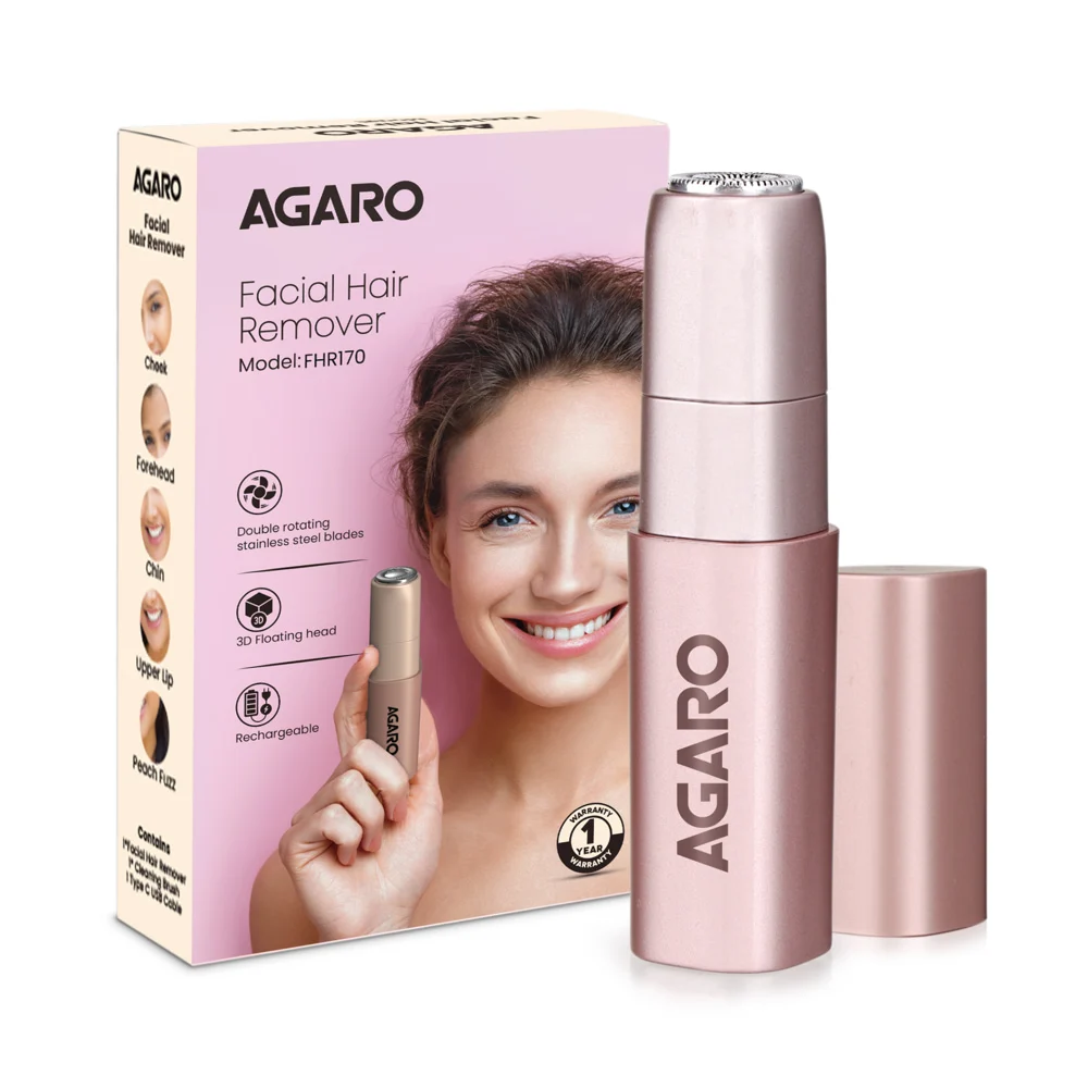 AGARO Facial Hair Remover FHR170 - Rose Gold