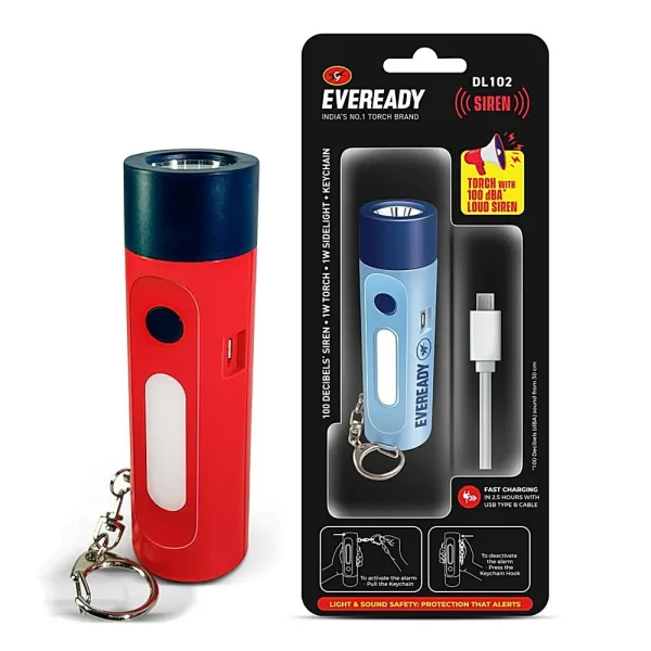 Eveready Siren Torch Dl-102 (Assorted)