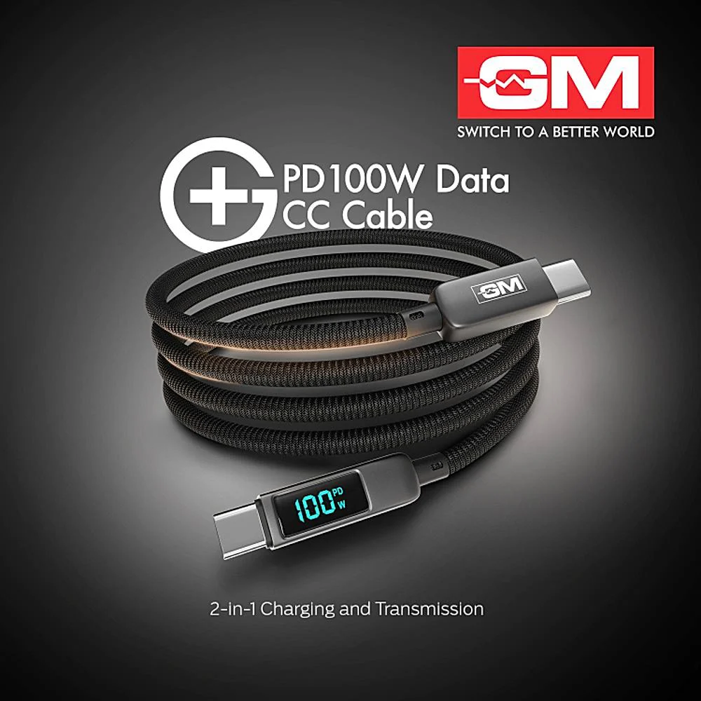 GM G+ PD data CC Cable 100 W - Metallic Grey