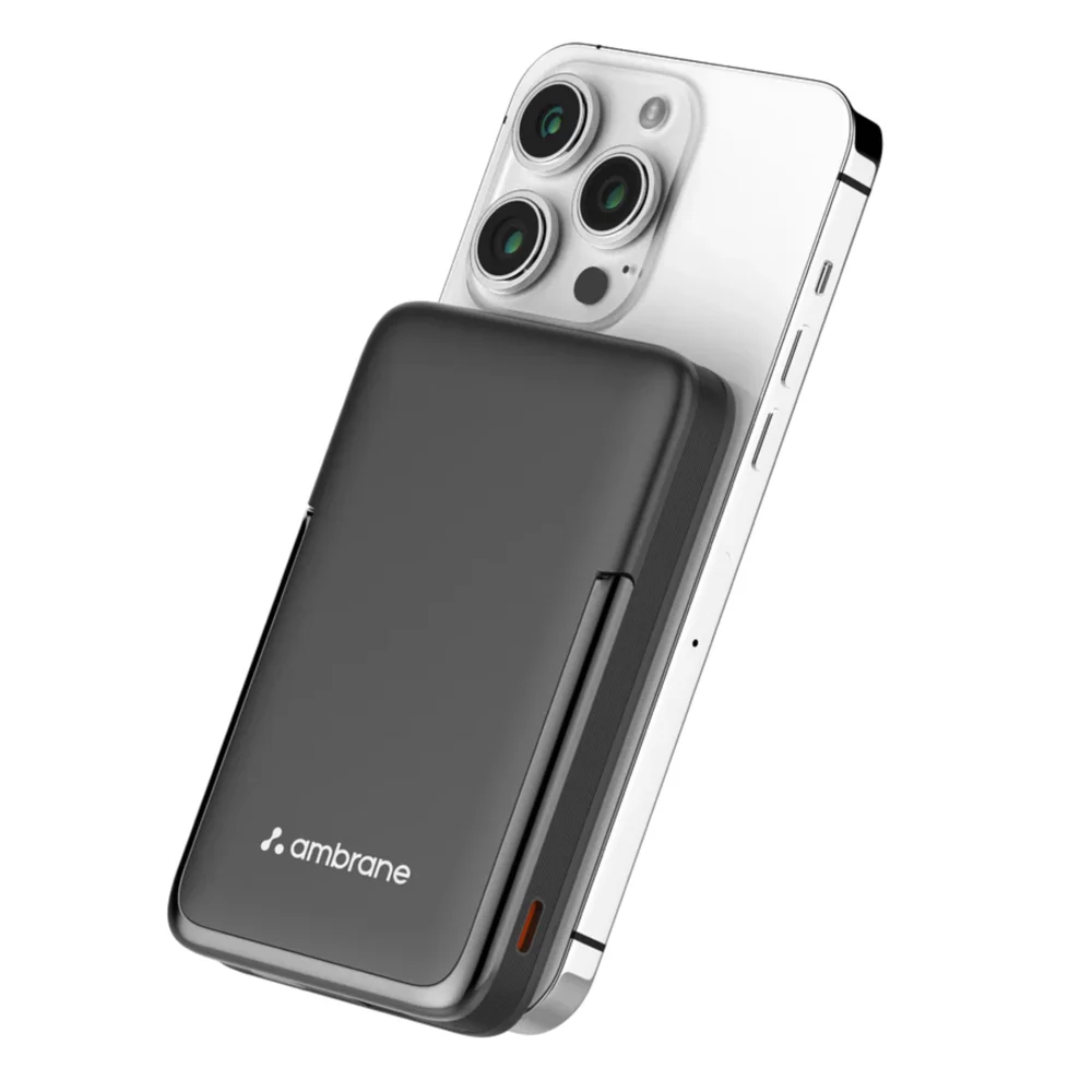 Ambrane Aerosync PB 11 MagSafe Power Bank With Stand - Black