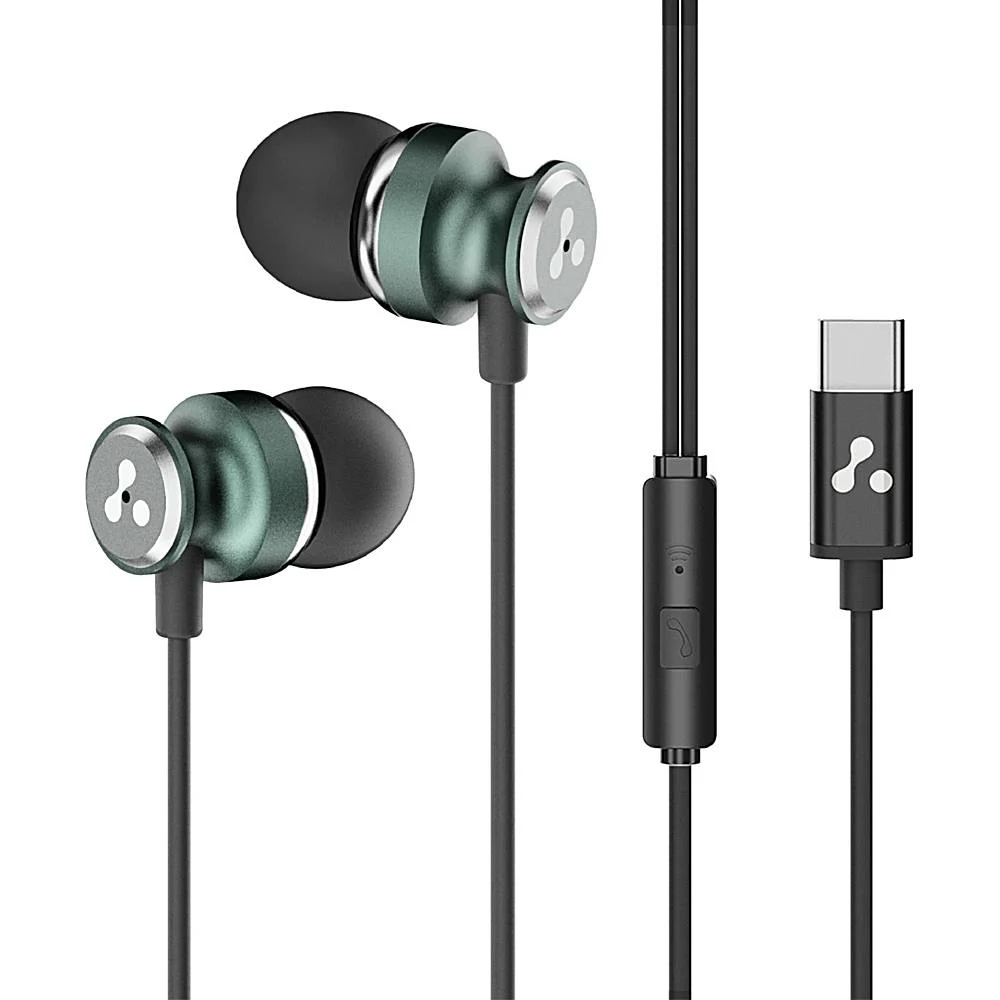 Ambrane Beatz T03 wired Earphone (Green)