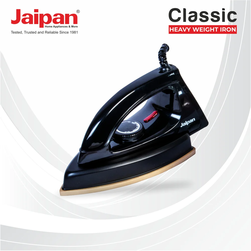 Jaipan Classic Heavy weight Iron 1000 W (Black)