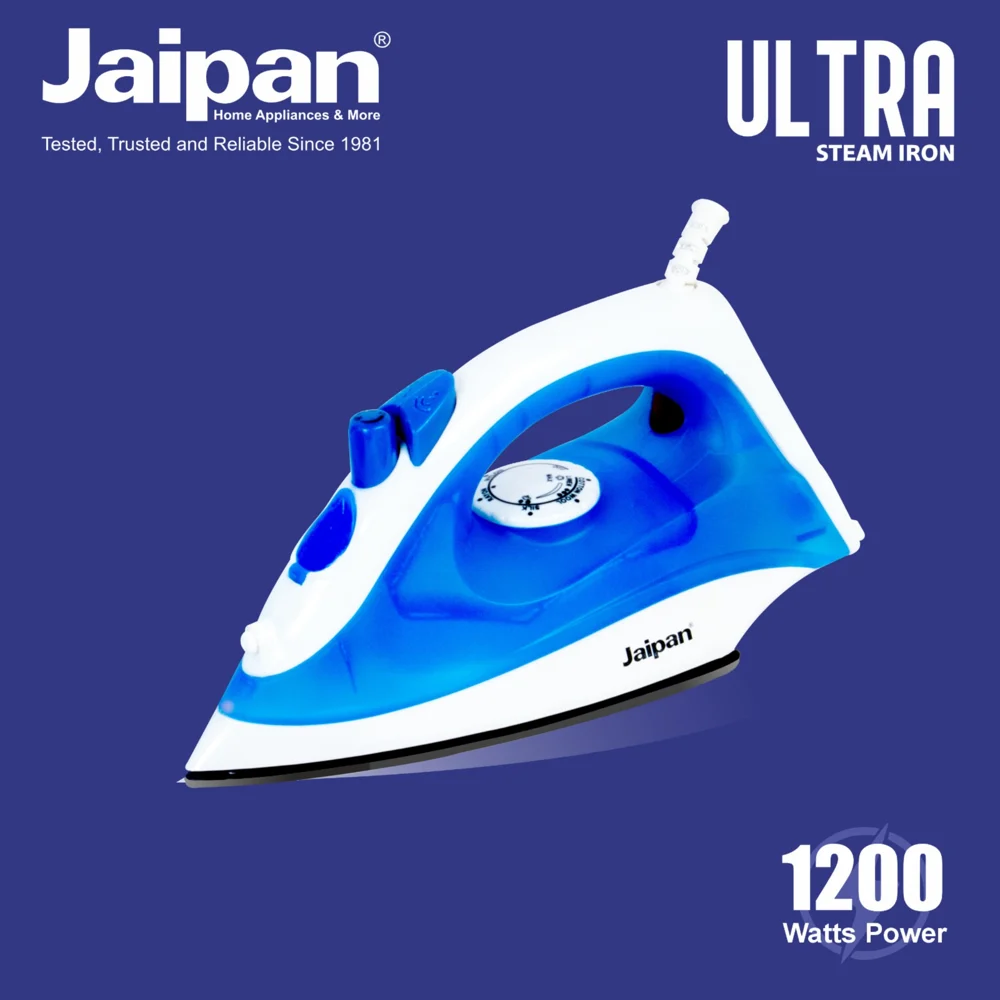Jaipan 1200W Ultra Steam Iron (Blue & White)