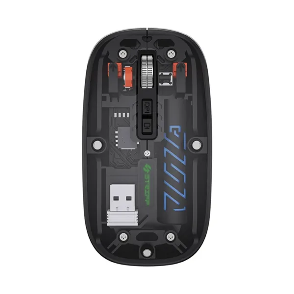 Striff NEO Wireless Transparent Mouse (Black)