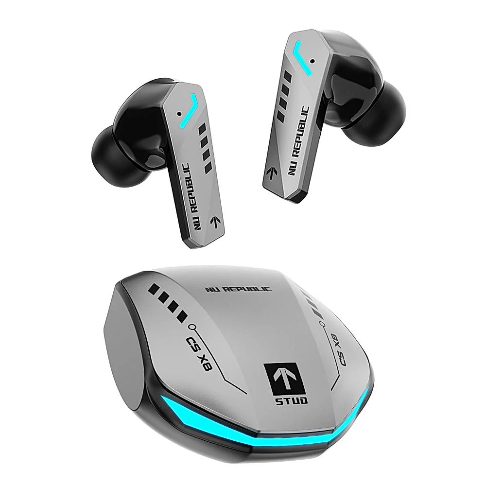 Nu Republic Cyberstud X8 Tws Wireless Earbuds (Silver)