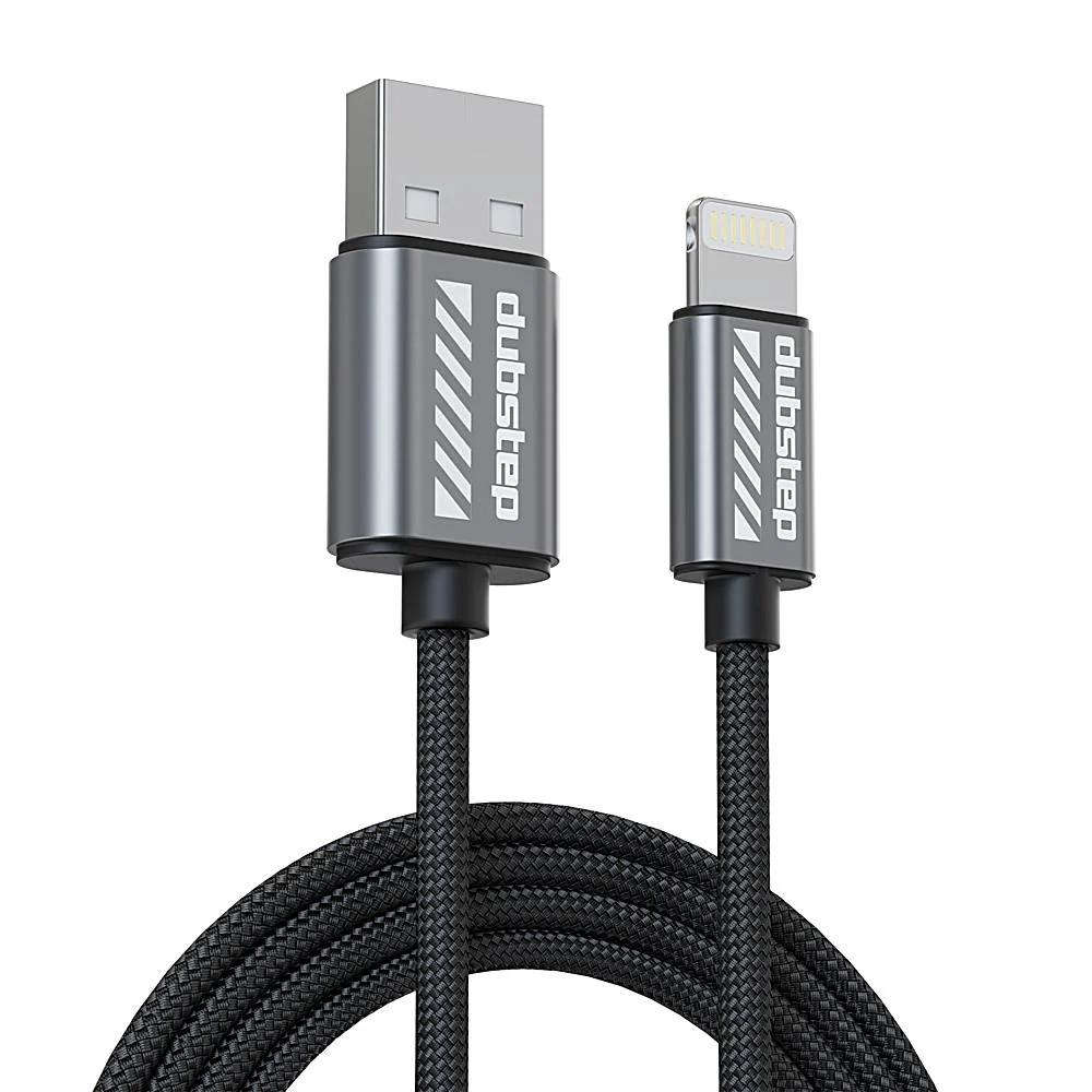 Dubstep Blaze Flash 20W Type A To L Charging Cable -1.25M (Grey)