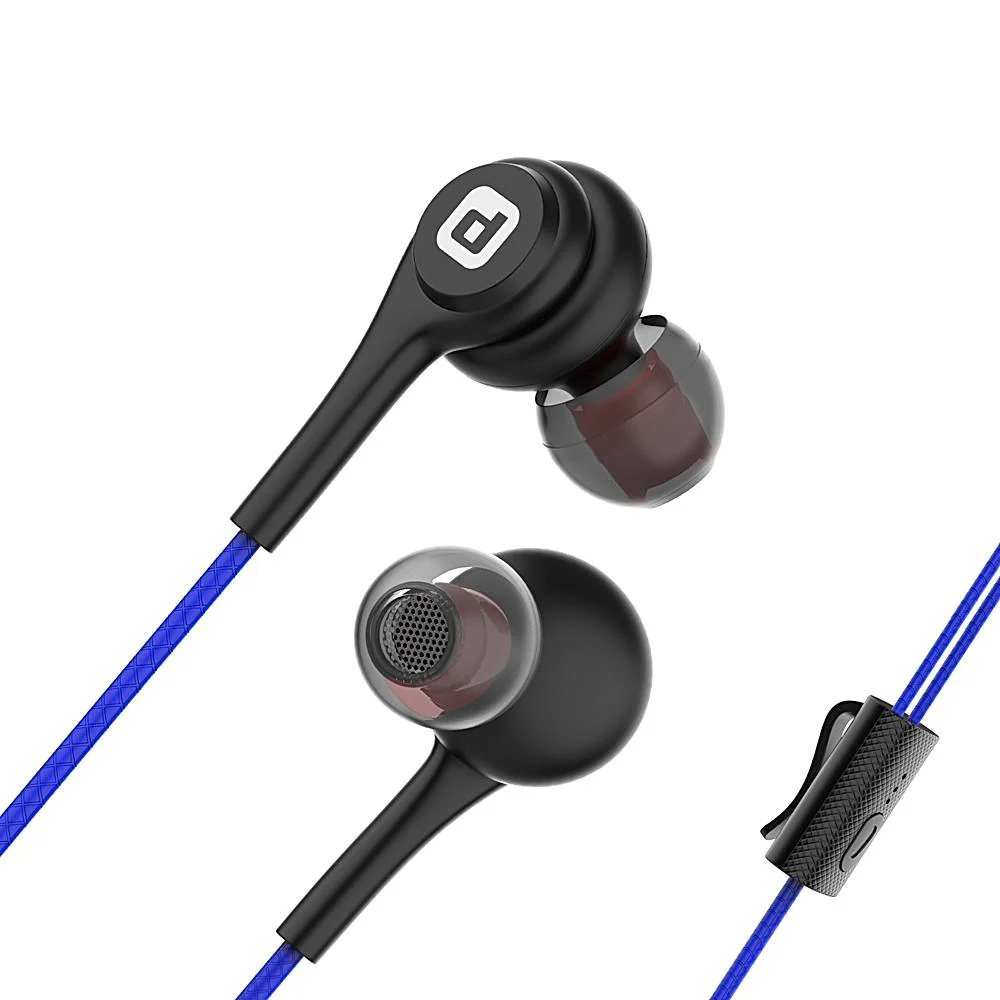 Dubstep Squad M9 In-Ear Wired Earphones With Mic- (Black & Blue)