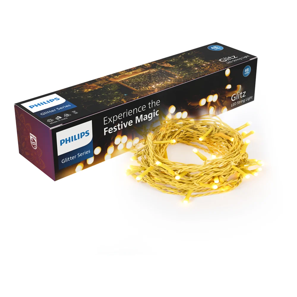 Philips Glitz 48LED String Light (Warm White) - 10 Meter