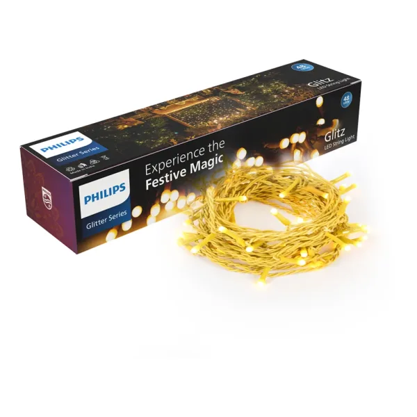 Philips Glitz 48LED String Light (Warm White) - 10 Meter