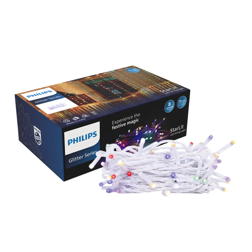 Philips Starlit 72LED String Light (Multicolour) - 12 Meter