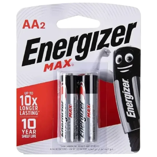 Energizer Max AA Alkaline Battery - Pack of 2