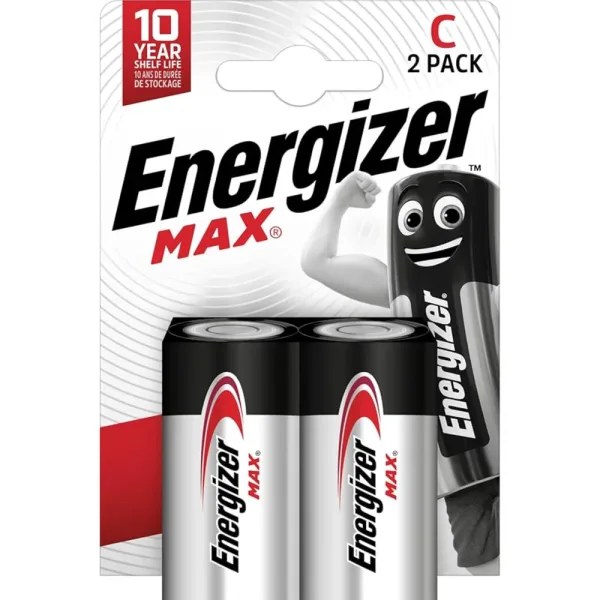 Energizer Alkaline Type C Battery - Pack of 2