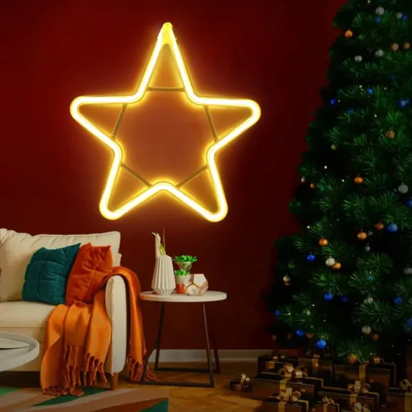 Desidiya Neon Star Sign Led Strip Lights (Warm White)