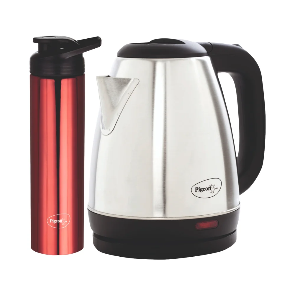 Pigeon 1.5 Ltr Kettle & 700 ml Bottle Combo