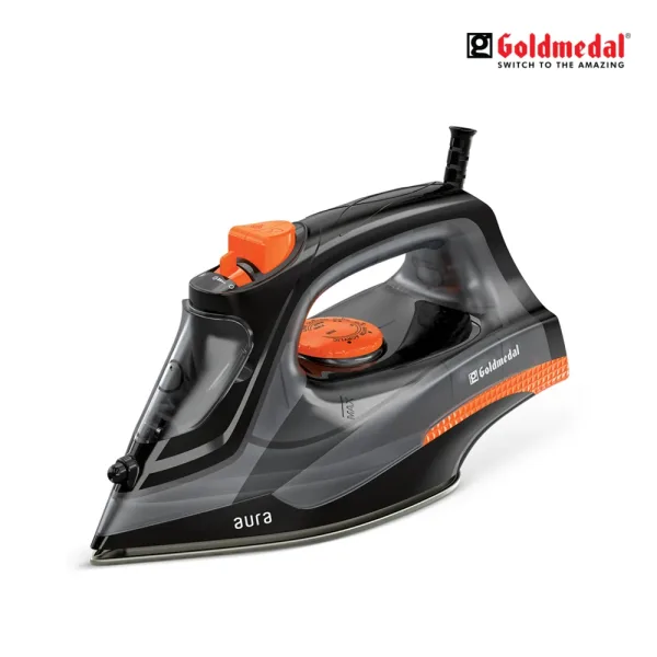 Goldmedal Aura 1400 W Steam Iron (Black)