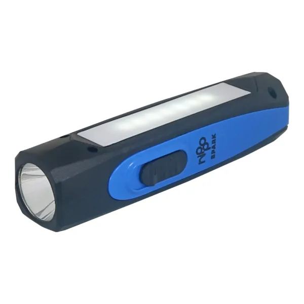Nippo Spark Rechargeable 1W Led Torch (Black & Blue)