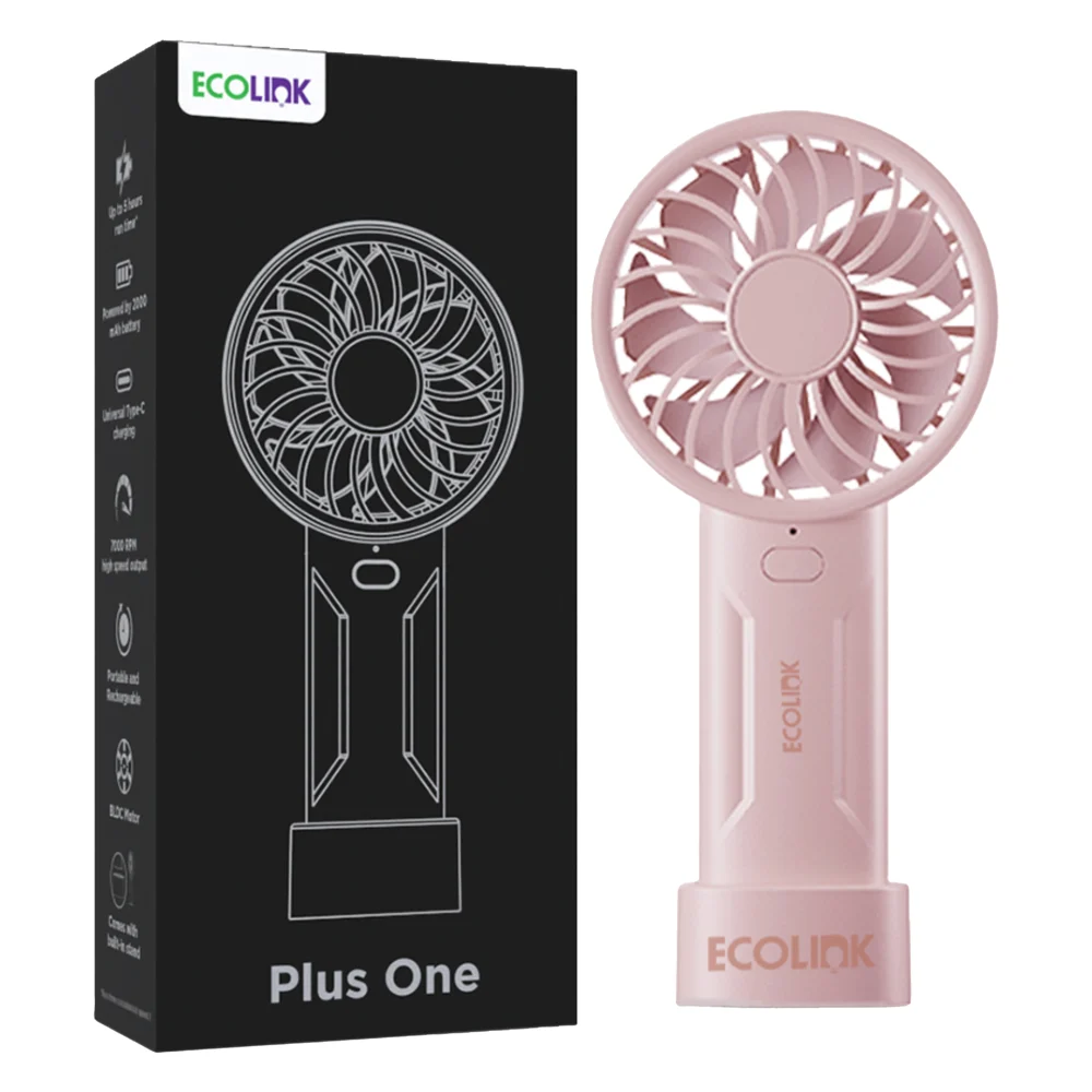 Ecolink By Philips Plus One Mini Fan (Pink)