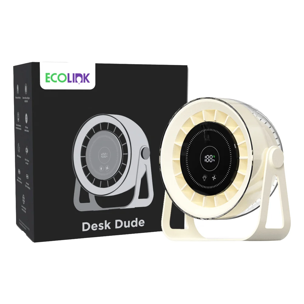 Ecolink By Philips Desk Dude Mini Fan (Beige)