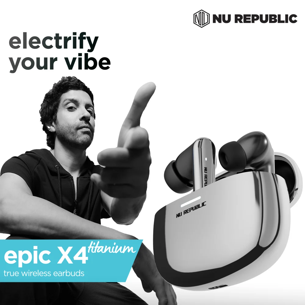 Nu Republic Epic X4 Tws Earbuds (Silver)
