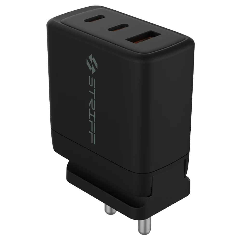 Striff 65W Type-C Gan Charger Adapter (Black)