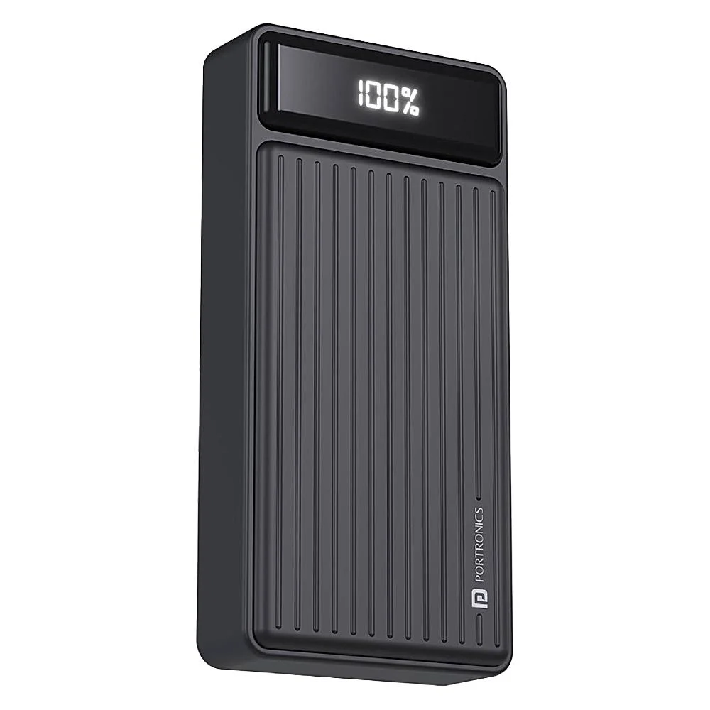 Portronics Luxcell B 20000Mah Power Bank (Black)