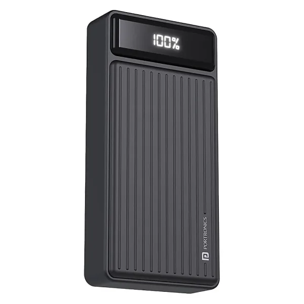 Portronics Luxcell B 20000Mah Power Bank (Black)
