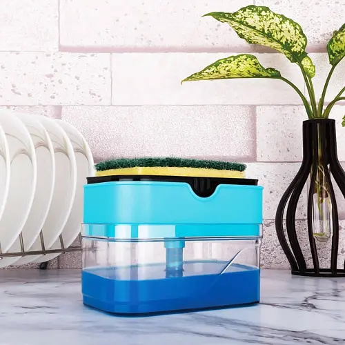 Beezy 2 In 1 Soap Dispenser With Sponge Holder