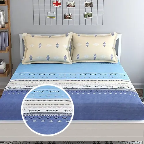 Mafatlal Plush Double Bedsheet 140 TC (08) - Floral