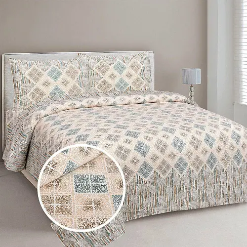 Mafatlal Upvan Double Bedsheet (422B) 144 TC - Floral
